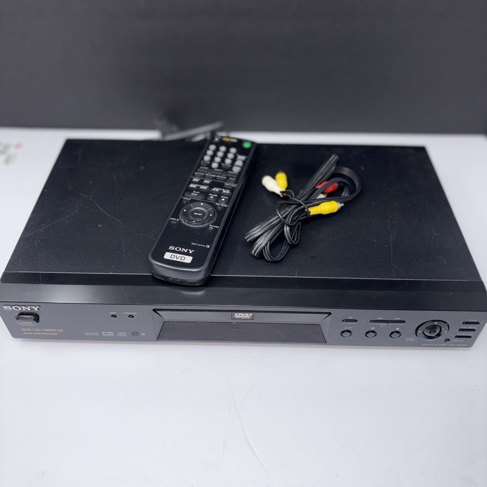 Sony DVP-NS300 DVD CD Video CD Player Tested Remote AV Cable